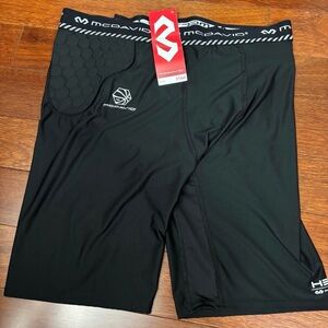 New! McDavid HEX Basketball Compression Short W/ Hip & Tailbone Pads Size XXL
